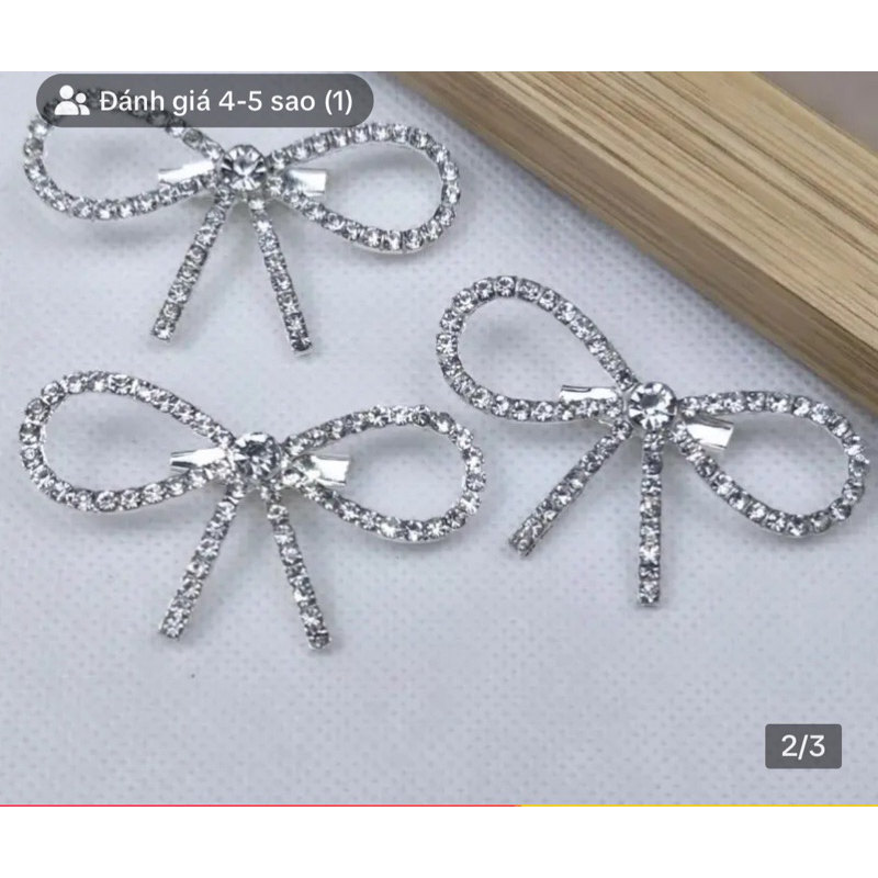 Nơ đá cài áo, cài ghim băng bán 1 set 3 nơ G284