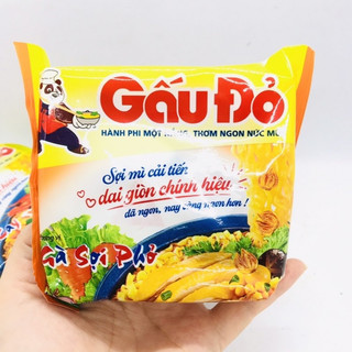 Mì Gấu Đỏ gà sợi phở gói 63g sợi mì cải tiến