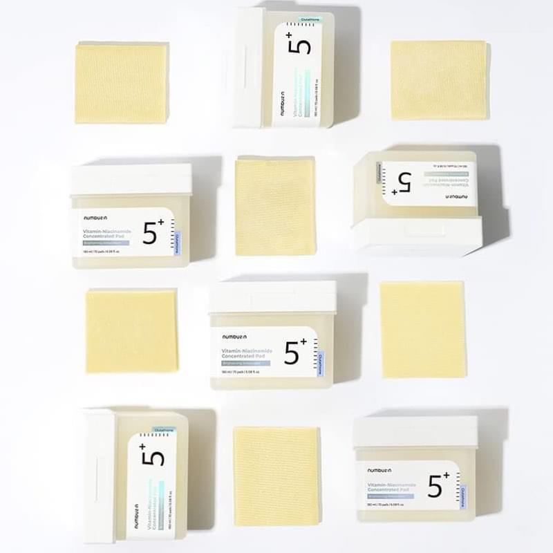 TONER PAD NUMBUZIN NO 5 NIACINAMIDE SÁNG DA 70pads