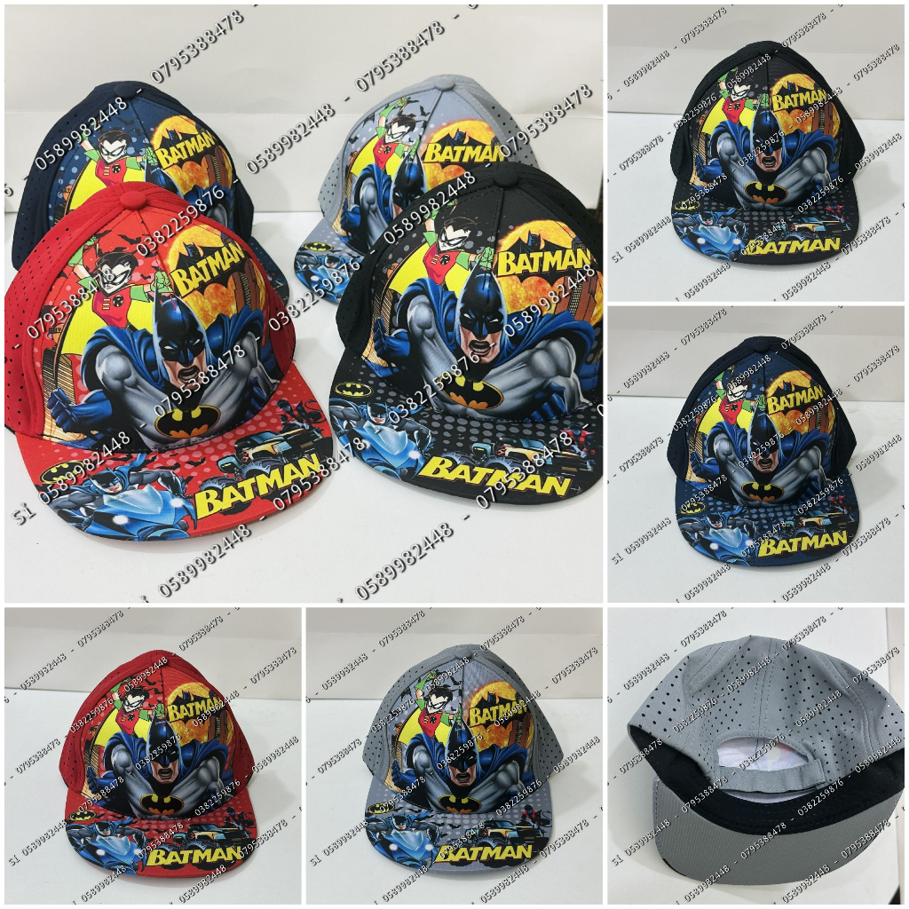 Nón hiphop siêu nhân batman in màu 3d cho bé 1t đến 5t