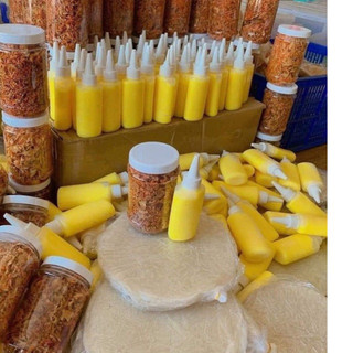 Bánh tráng phơi sương muối tép hành phi bơ