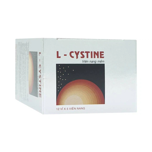 L-cystine  giảm rụng tóc, đẹp da, giảm nám, tàn nhang, hạn chế lão hóa, sạm da - Hộp 60 viên