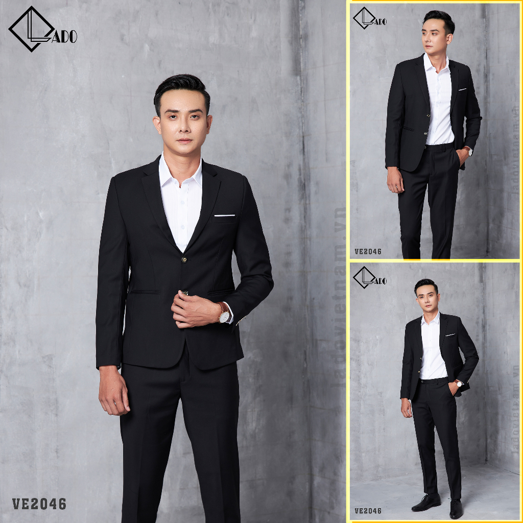 Áo Vest Nam 2 cúc, hàng cao cấp, 5 màu, chuẩn form, ôm dáng, đẹp từng đường kim mũi chỉ LADO2051