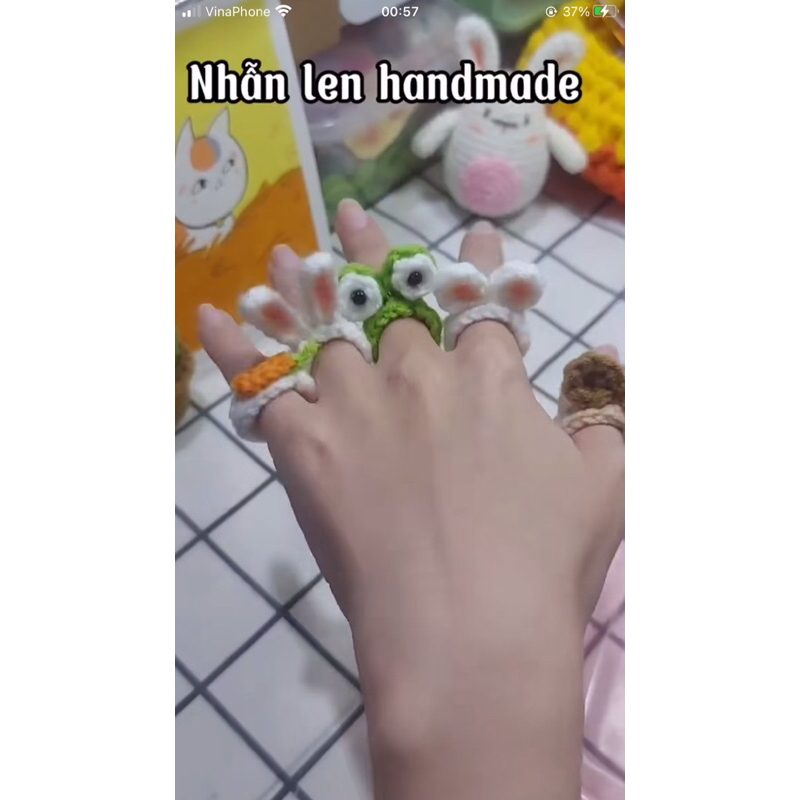 Nhẫn handmade cute🐰🌼🌻🌻