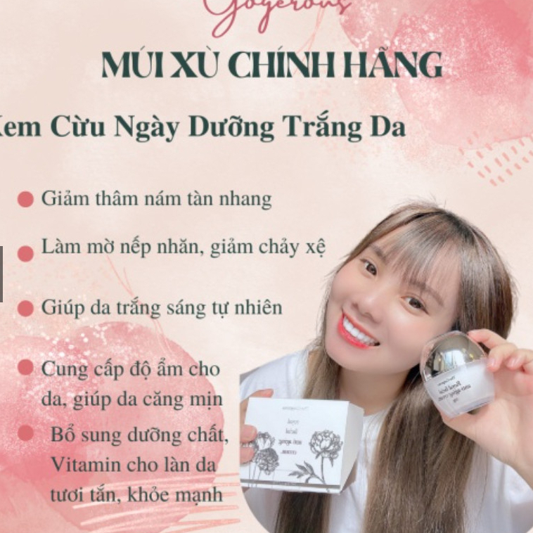 Kem cừu ngày đêm Múi Xù GORGEOUS dưỡng trắng da mặt tặng bộ đôi gội xả, kem dưỡng ẩm da mặt nâng tone mờ nám 50gr