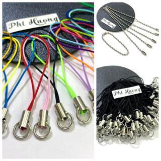 Dây móc khoá điện thoại, dây khoá bi nhiều màu làm phụ kiện handmade