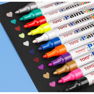  Bút sơn TOYO Paint Marker  bút repaint  chính hãng bút vẽ giày vẽ lốp xe che vết nứt trên nhựa... 