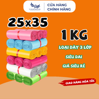 1Kg - Túi Niêm Phong Gói Hàng Size 25x35 Loại Dày 3 Lớp Siêu Dai Niêm Phong Đóng Hàng VUILEE RETAIL