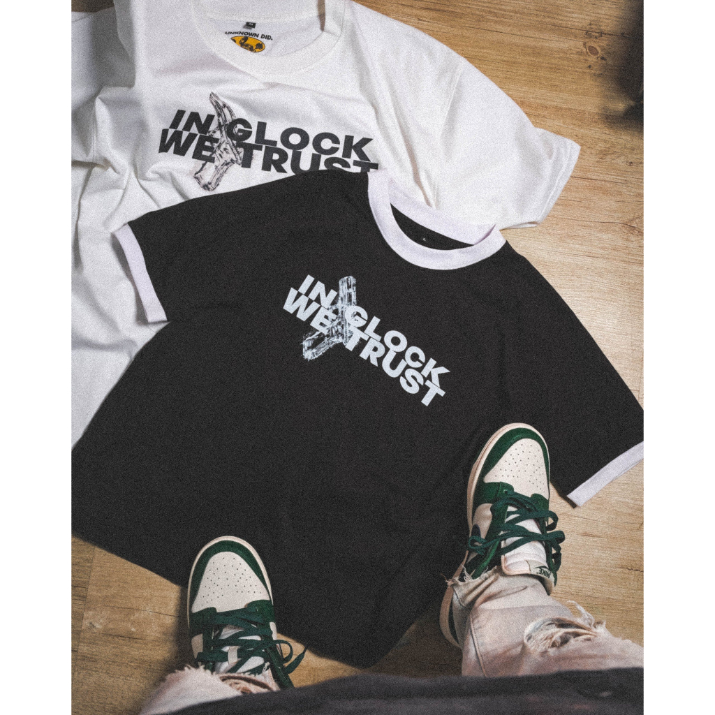 Áo thun " In Glock We trust " Unknown oversized tee Local Brand
