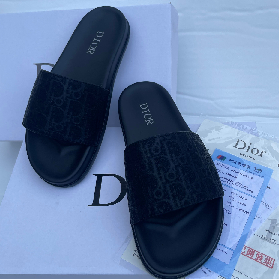 Các Mẫu Dép Nam LoGo Khắc Laze Mặt PU Quai Da Dép Quai Ngang Thời Trang   Hottrend  Size 38-43