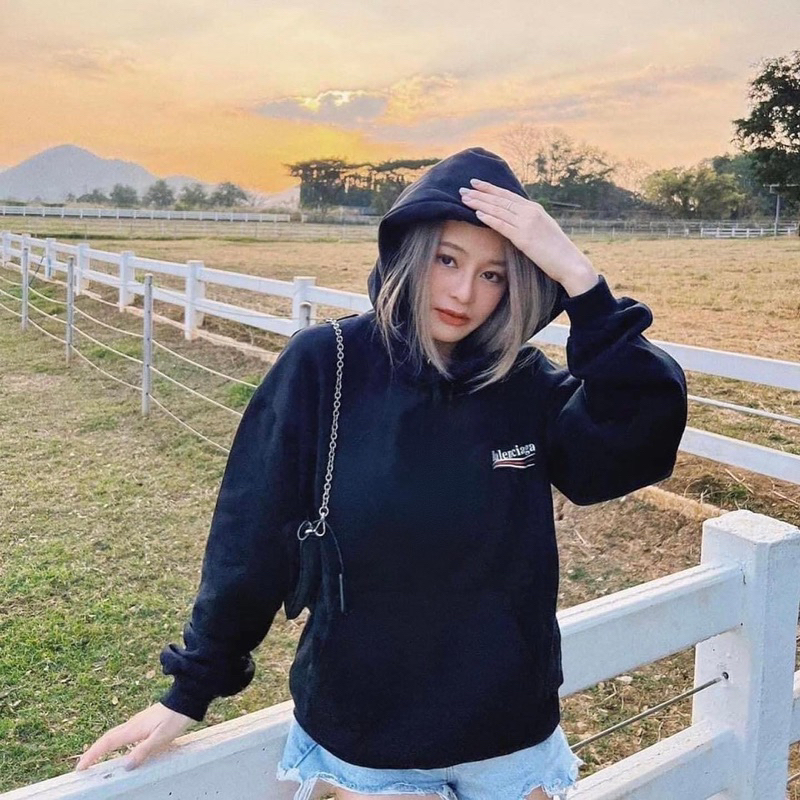 HOODIE BALENCIAGA - Hàng full tem tag vải nỉ bông dày dặn