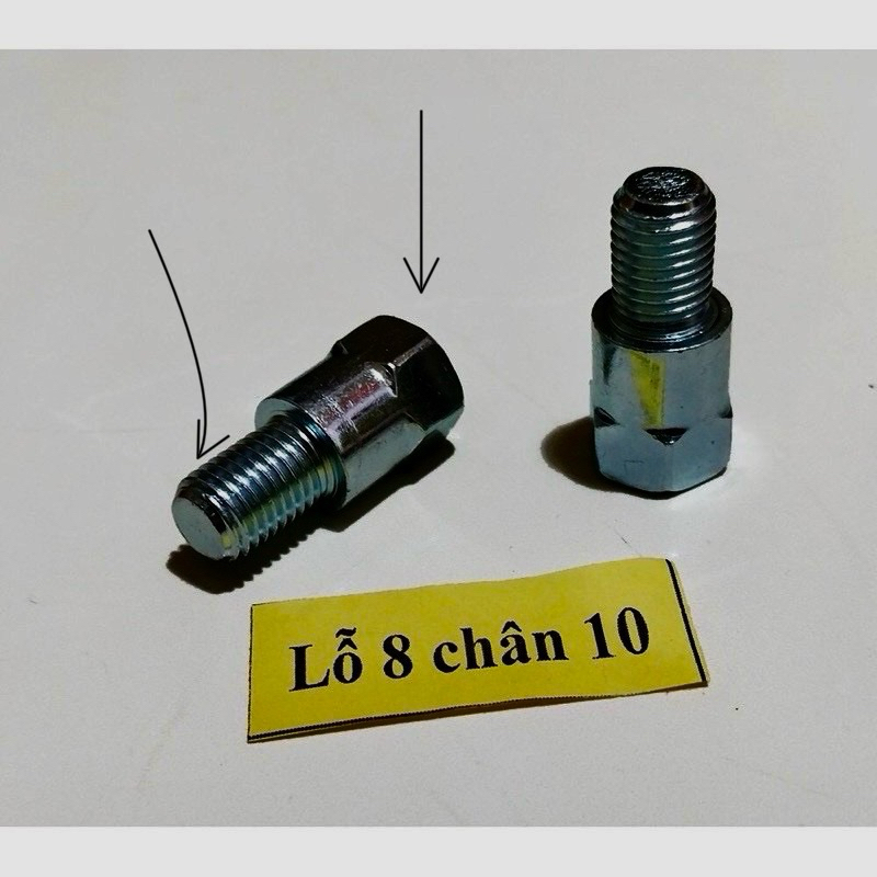 Ốc nối chân gương 8 và 10ly