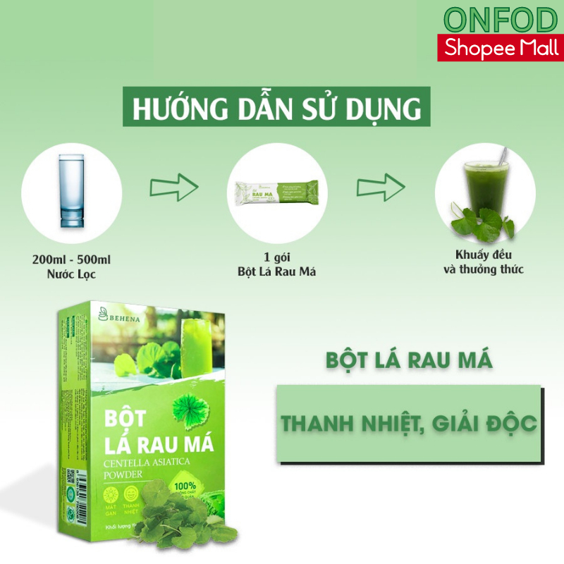 Bột cần tây nguyên chất sấy lạnh hữu cơ ONFOD ăn kiêng giảm cân đẹp da giữ dáng 50g (20 gói x 2.5g)