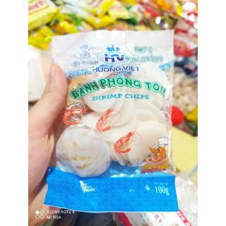 Gói 100g bánh phồng tôm Hương Việt cái nhỏ