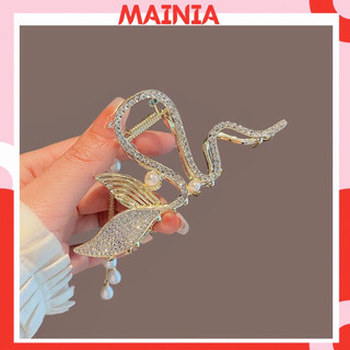 Kẹp Tóc Càng Cua Hàn Quốc Nơ Đính Ngọc Hot Trend Xinh Xắn Mainia Shop