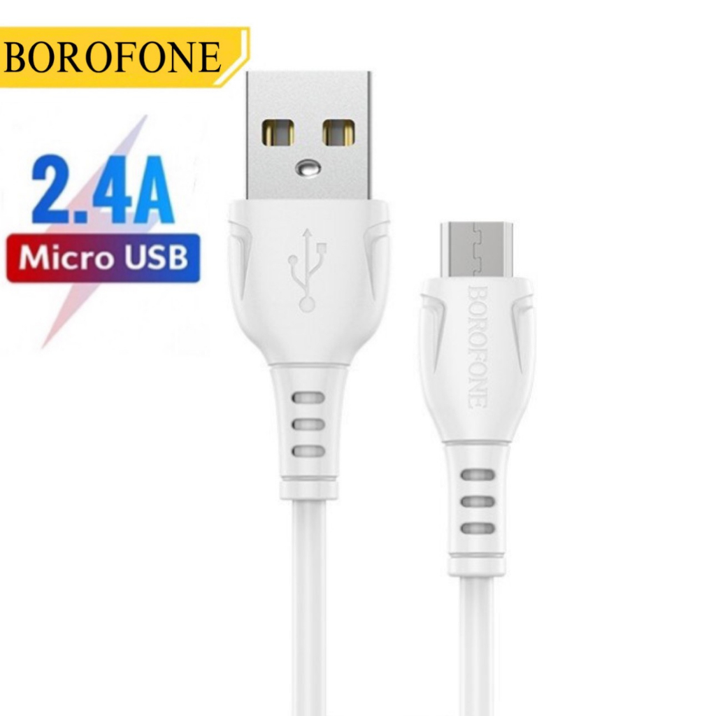 Dây sạc Micro usb BOROFONE cáp sạc microusb dùng cho samsung xiaomi oppo ... andoird