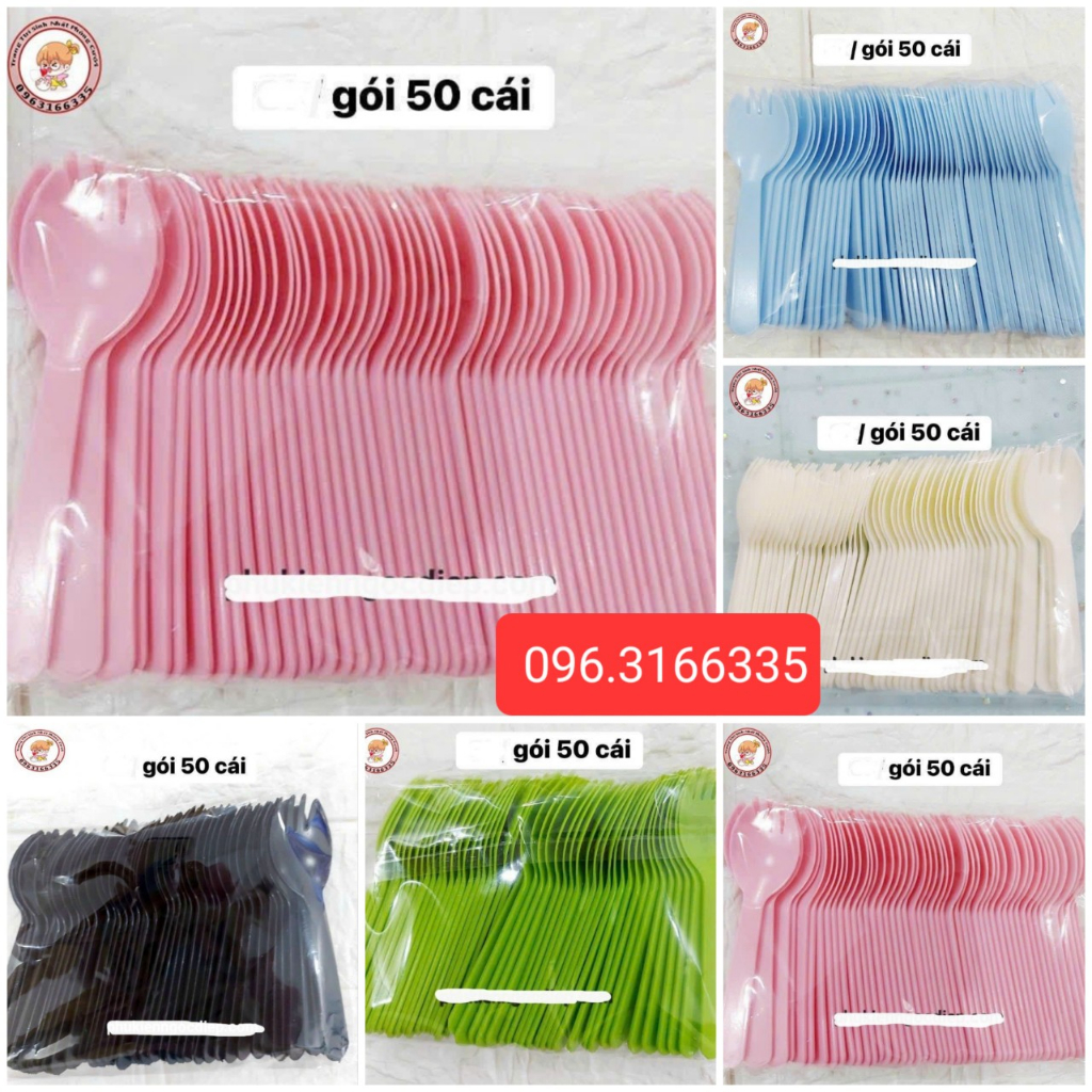 (MIỄN SHIP)sét 50 dĩa ăn sinh nhật,bộ phụ kiện ăn bánh kem, trang trí bánh sinh nhật