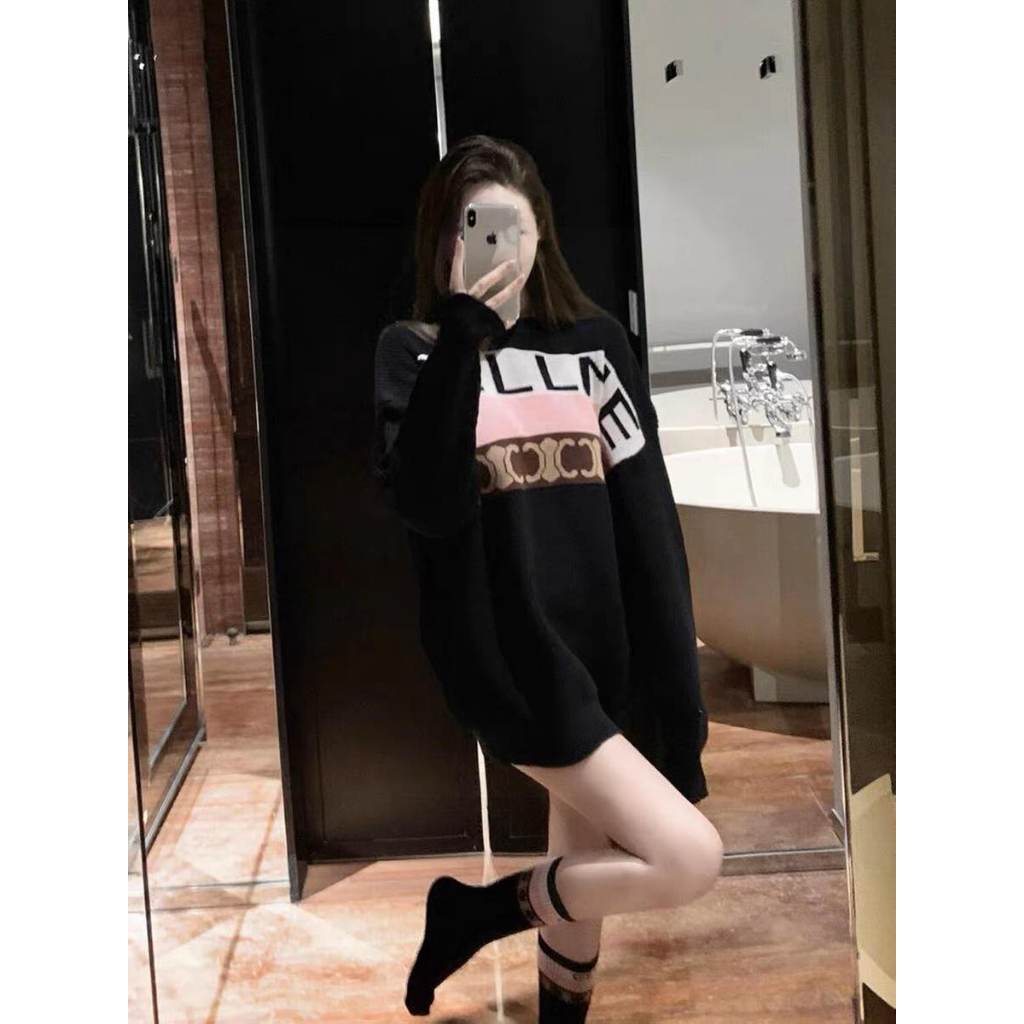 Áo Sweter CiLIin Dáng Rộng 💕Áo Dài Tay Cổ Tròn Dành Cho Nam Nữ