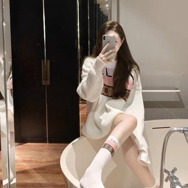 Áo Sweter CiLIin Dáng Rộng 💕Áo Dài Tay Cổ Tròn Dành Cho Nam Nữ