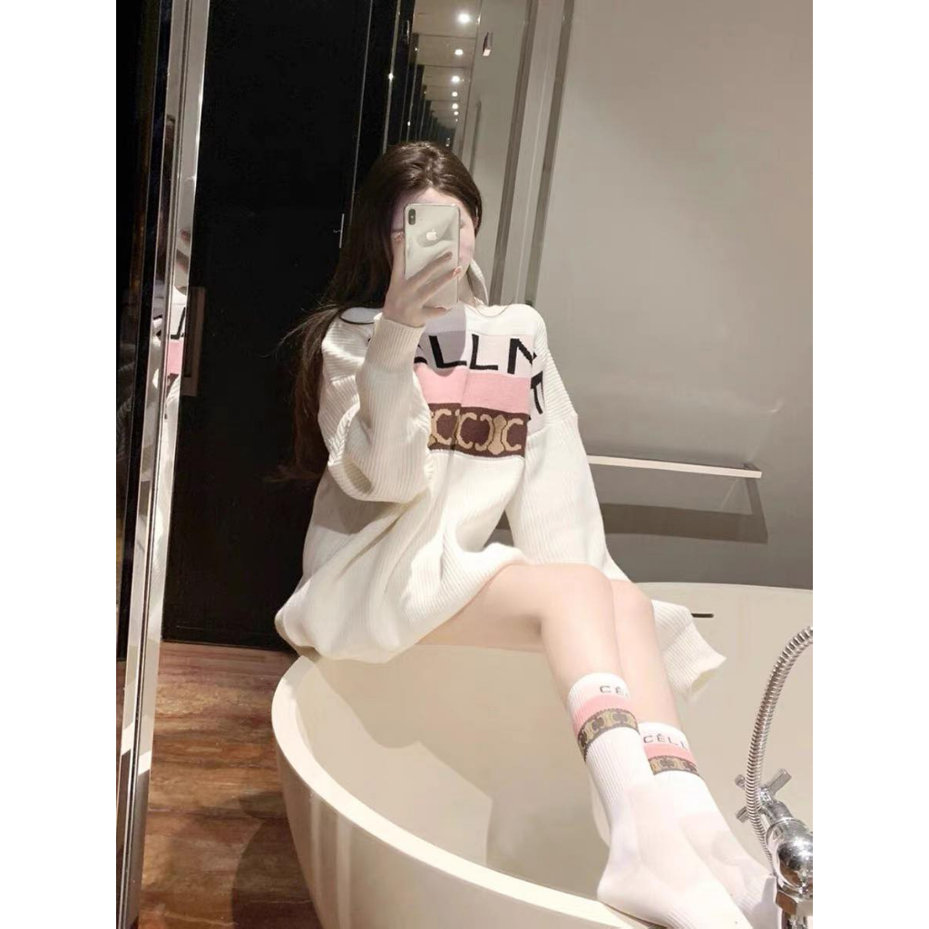 Áo Sweter CiLIin Dáng Rộng 💕Áo Dài Tay Cổ Tròn Dành Cho Nam Nữ