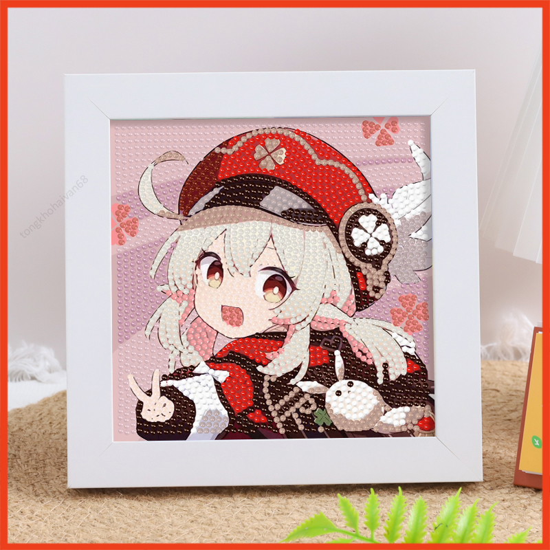 Tranh Đính Đá Ghen shin im pact, Tranh Gắn Đá Mini 5D Tự Hoàn Thành, Tăng Khả Năng Tập Chung Và Sáng Tọa Cho Bé.