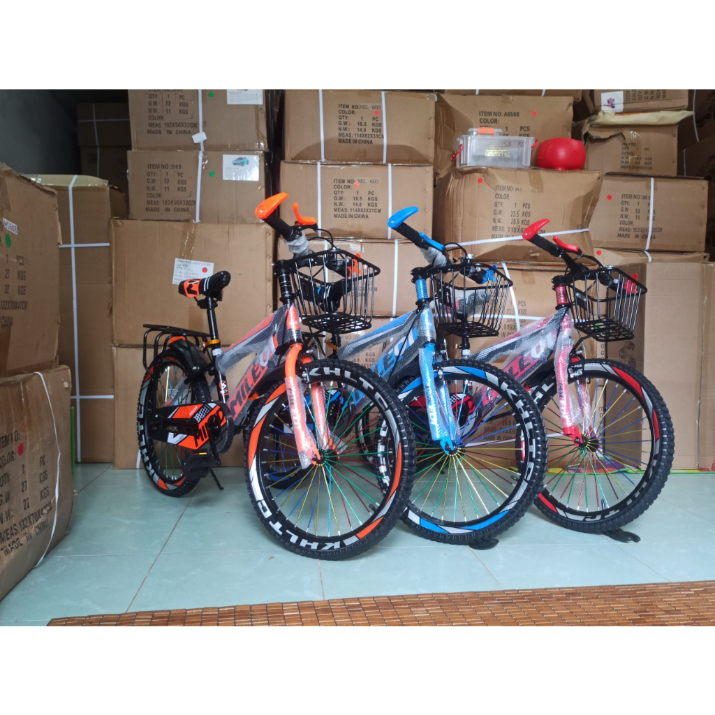 XE ĐẠP TRẺ EM - XE ĐẠP THỂ THAO 20 INCH PHÙ HỢP HỌC SINH TIỂU HỌC  - TẶNG KÈM GIỎ XE VÀ GÁCBAGA