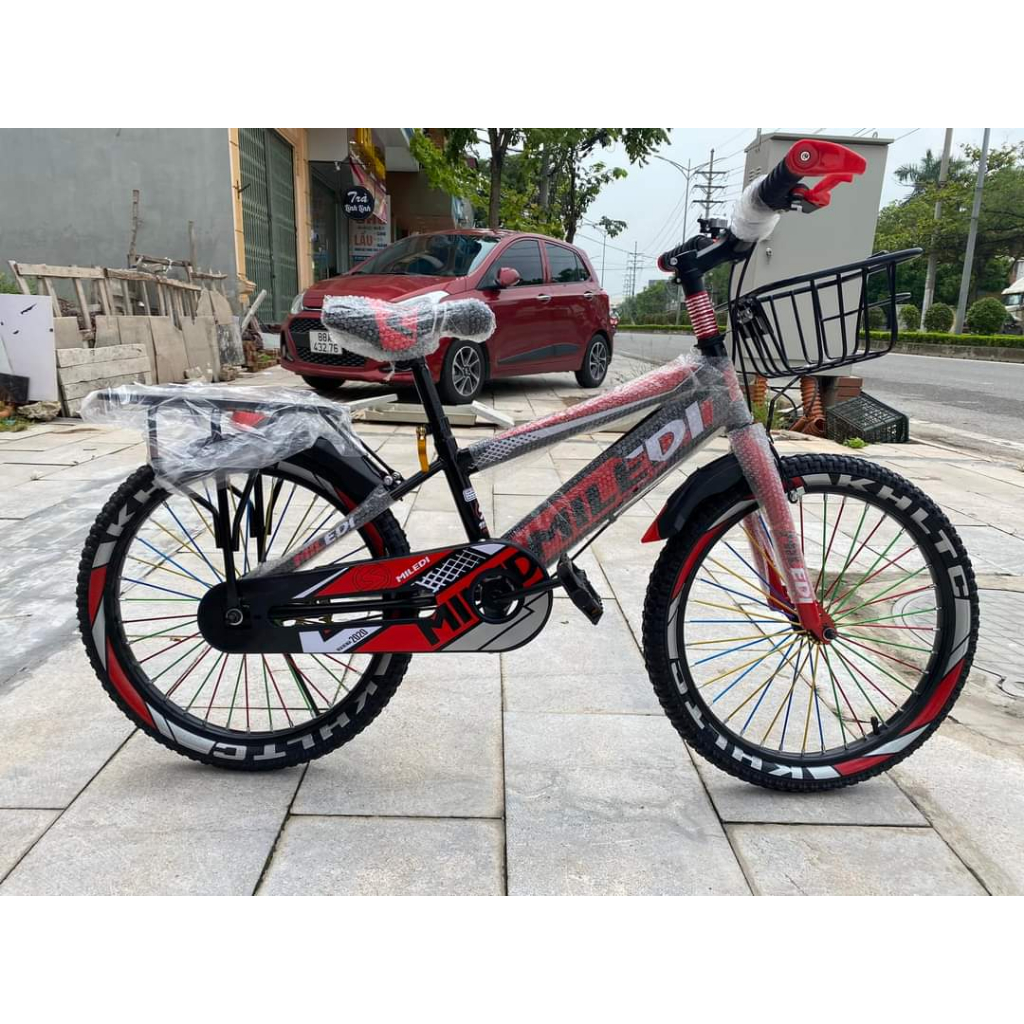 XE ĐẠP TRẺ EM - XE ĐẠP THỂ THAO 20 INCH PHÙ HỢP HỌC SINH TIỂU HỌC  - TẶNG KÈM GIỎ XE VÀ GÁCBAGA