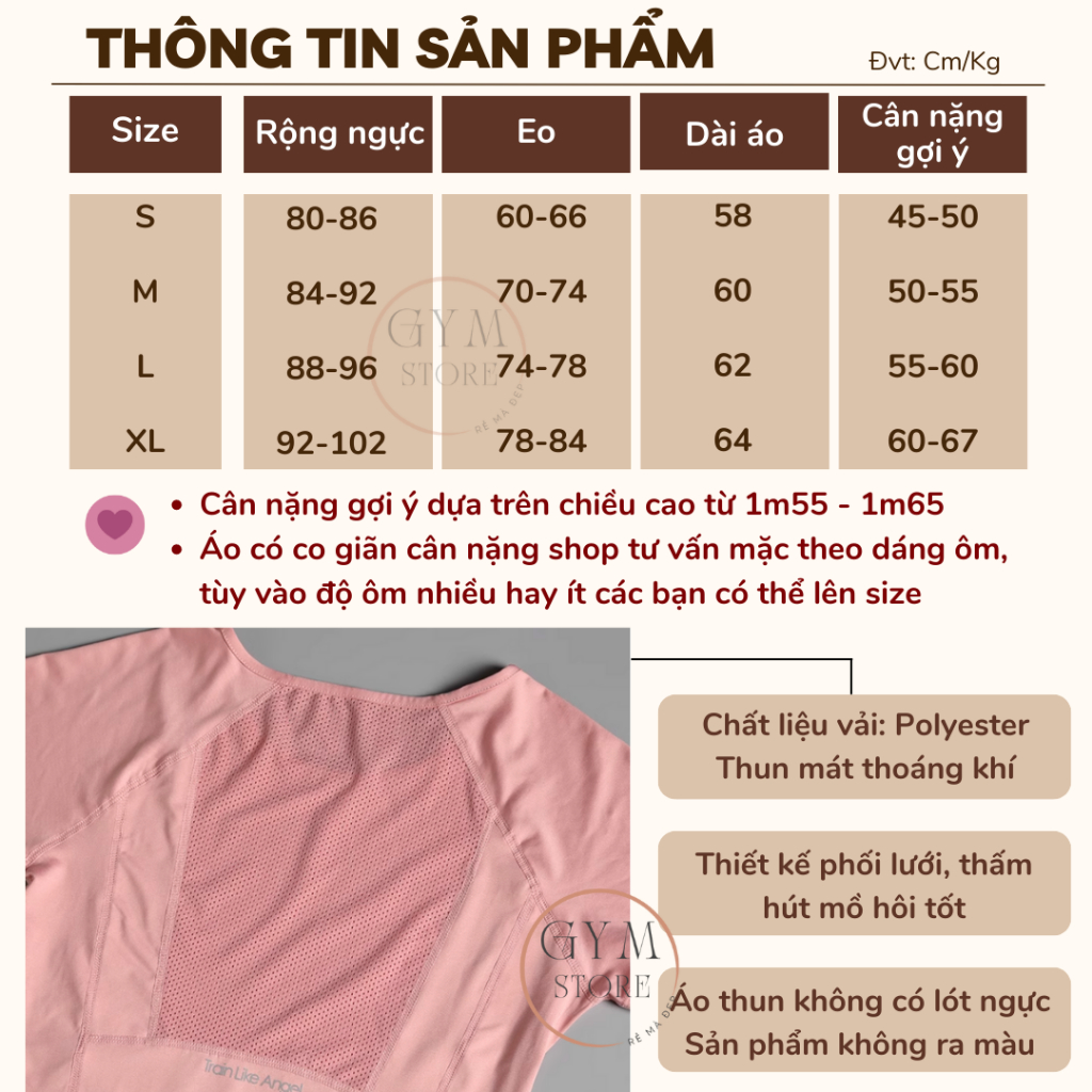 Áo Thun Ôm Body Tay NgắnTập Gym Yoga Thể Thao Nữ Thun Phối Lưới Mềm Mại Thoáng Mát Cực Tôn Dáng 265