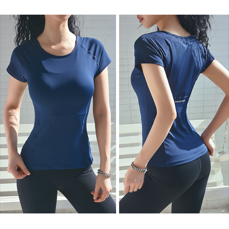 Áo Thun Ôm Body Tay NgắnTập Gym Yoga Thể Thao Nữ Thun Phối Lưới Mềm Mại Thoáng Mát Cực Tôn Dáng 265