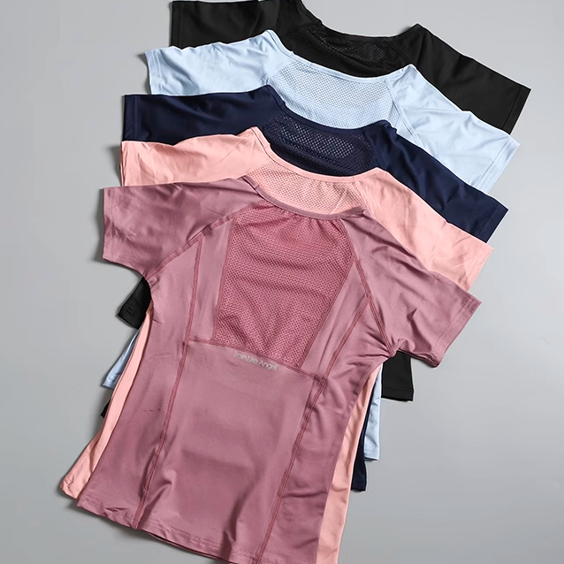 Áo Thun Tập Gym Yoga Ôm Body Tay Ngắn Cổ Tròn Thể Thao Nữ Thun Co Giãn 4 Chiều Cực Mềm Mại Thoáng 𝙎𝙤𝙡𝙤 𝙎𝙥𝙤𝙧𝙩𝙨𝙬𝙚𝙖𝙧 265