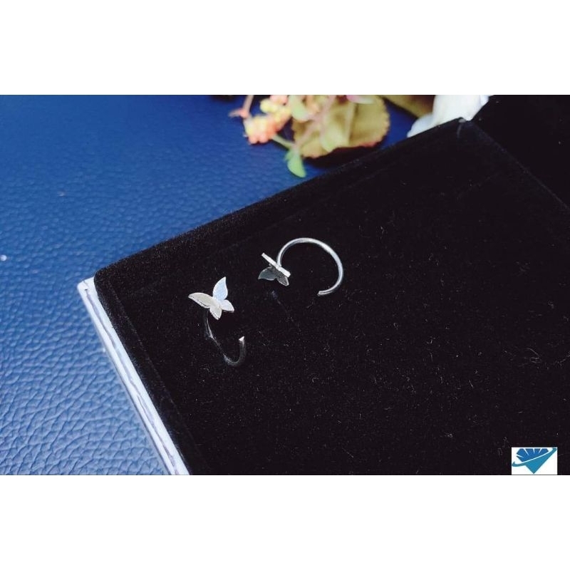 BÔNG TAI BƯỚM DẠNG MÓC BẠC TA- BÔNG TAI BẠC