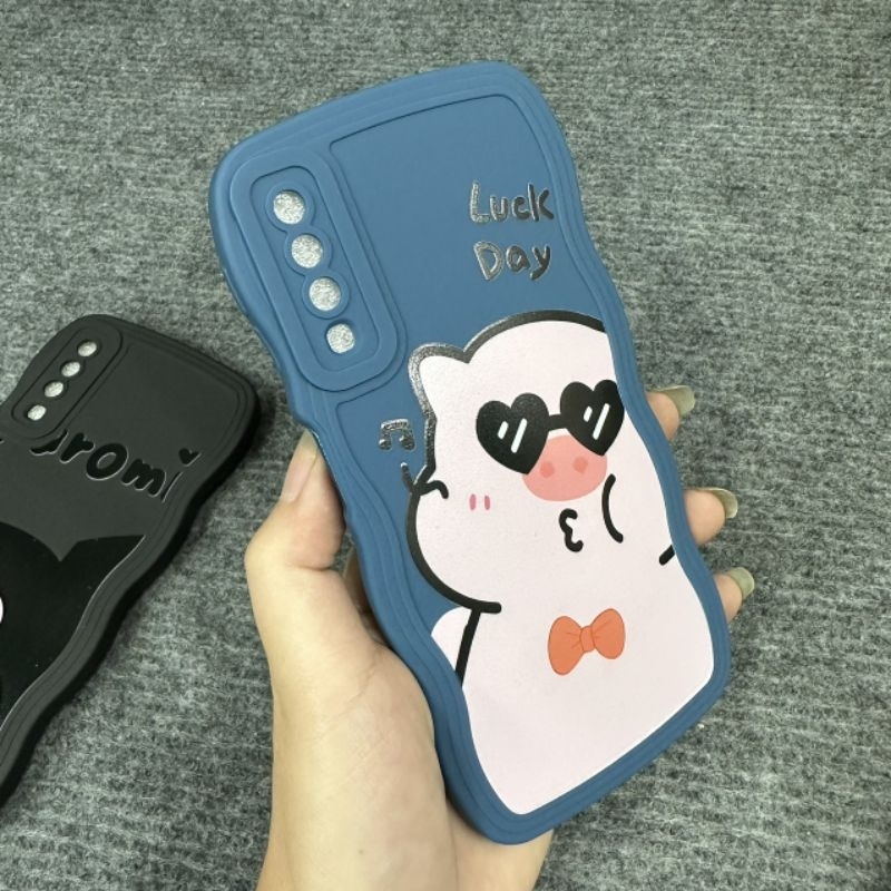 Case ốp lưng Samsung A750 / A7 2018 dẻo nhiều hình siêu dễ thương viền lượn sóng bảo vệ camera