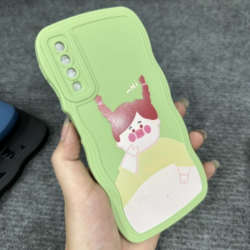 Case ốp lưng Samsung A750 / A7 2018 dẻo nhiều hình siêu dễ thương viền lượn sóng bảo vệ camera