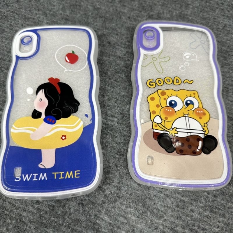 Case ốp lưng Samsung A10 dẻo nhiều hình siêu dễ thương viền lượn sóng bảo vệ camera