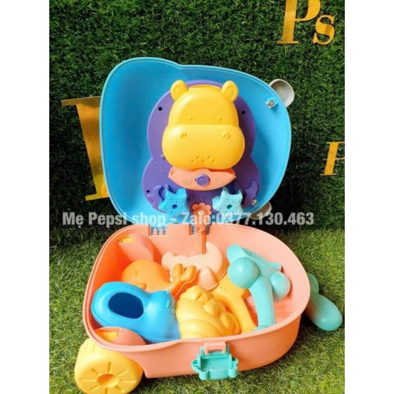 Vali đồ chơi xúc cát quay nước hà mã enfa🌹🌹 freeship 🌹🌹 hkm sữa