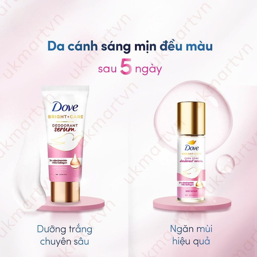 Kem Khử Mùi Dove Tinh Chất Serum Dưỡng Sáng 40ml