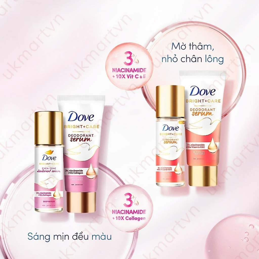 Kem Khử Mùi Dove Tinh Chất Serum Dưỡng Sáng 40ml