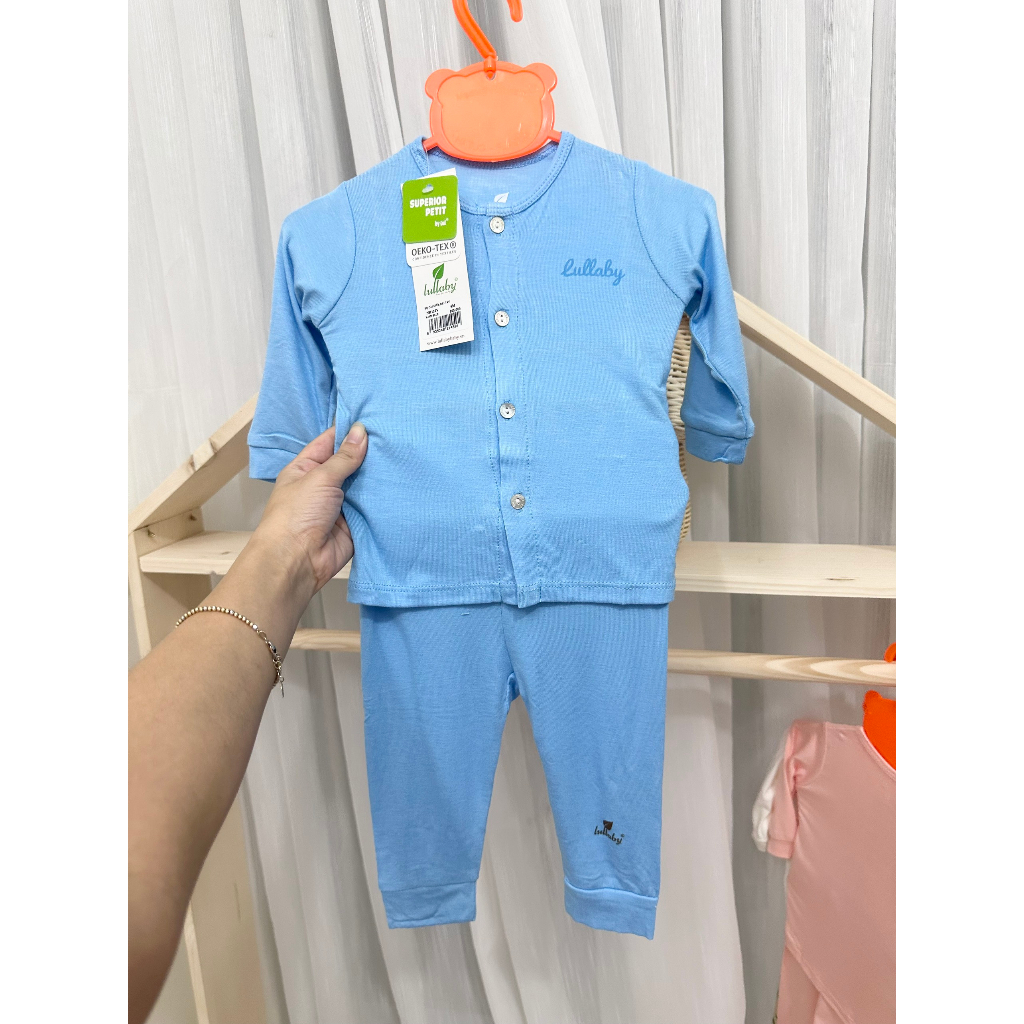 Bộ cài chéo sơ sinh chất thun lạnh mềm cho bé 0-6m