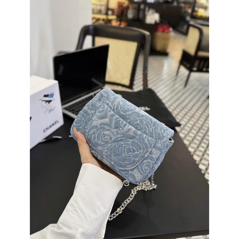 Túi Xách Nữ Denim Hoa Hồng Mẫu Hotrend