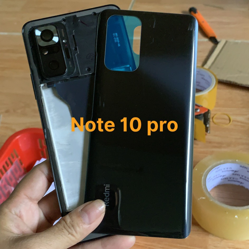 Bộ Vỏ Xiaomi Redmi Note 10 Pro zin kèm nút bấm, kính camera