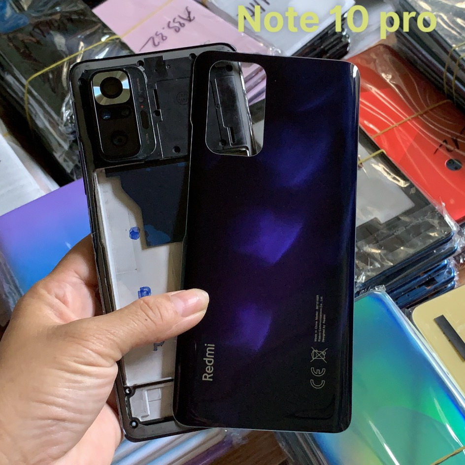 Bộ Vỏ Xiaomi Redmi Note 10 Pro zin kèm nút bấm, kính camera