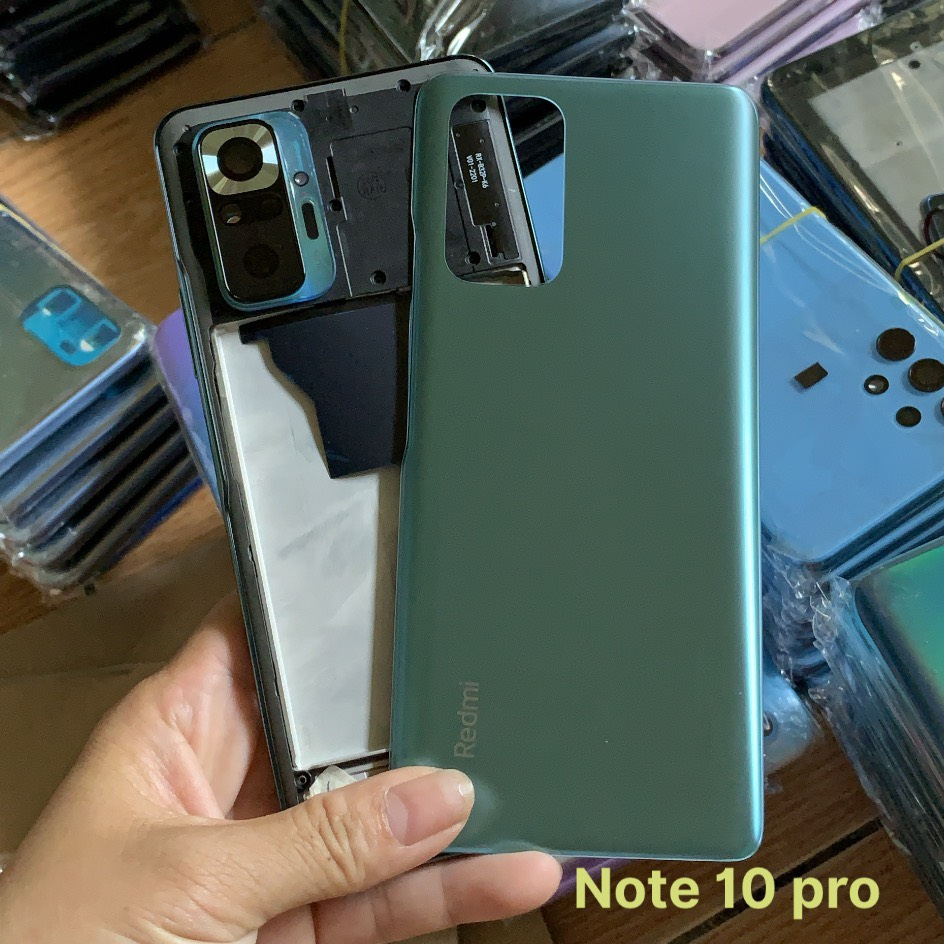 Bộ Vỏ Xiaomi Redmi Note 10 Pro zin kèm nút bấm, kính camera