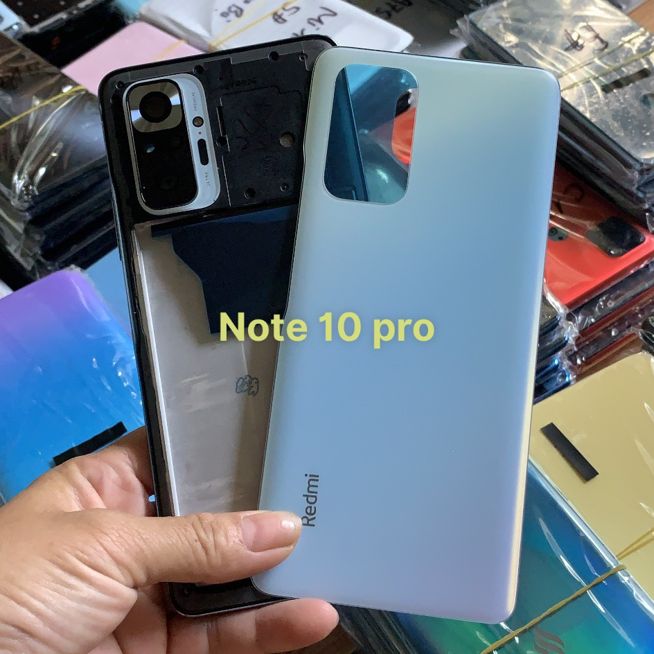 Bộ Vỏ Xiaomi Redmi Note 10 Pro zin kèm nút bấm, kính camera