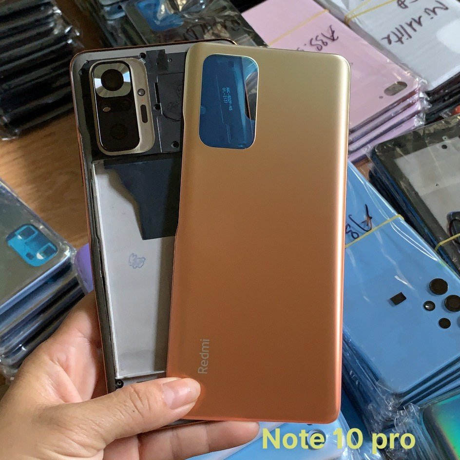 Bộ Vỏ Xiaomi Redmi Note 10 Pro zin kèm nút bấm, kính camera