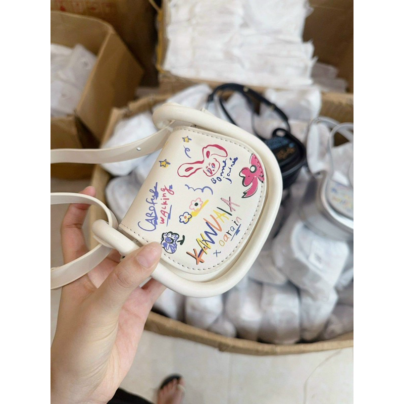 Túi Đeo Chéo mini Hình Yên Ngựa Thời Trang Dành Cho Nữ Xinh Xắn