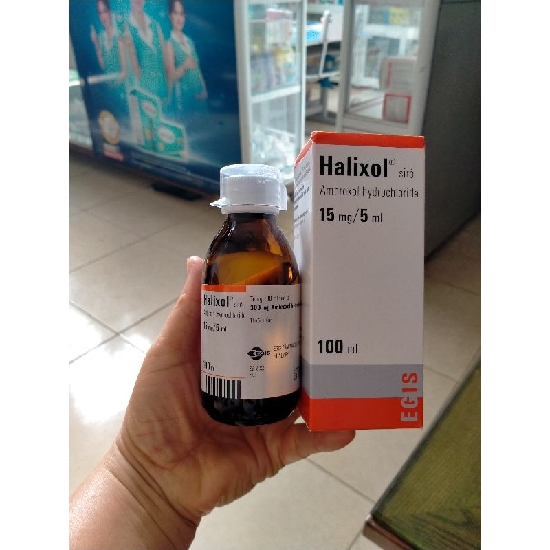 Halixol siro chai 100ml giúp long đờm, tiêu nhày