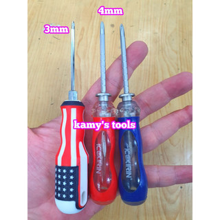 Tua vít 2 đầu bake dẹp 3mm 4mm tăng đơ và không tăng đơ dài ngắn
