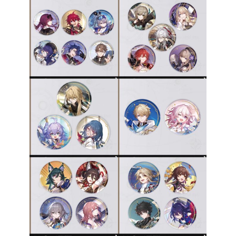 Honkai: Star Rail - Badge tròn/chữ nhật