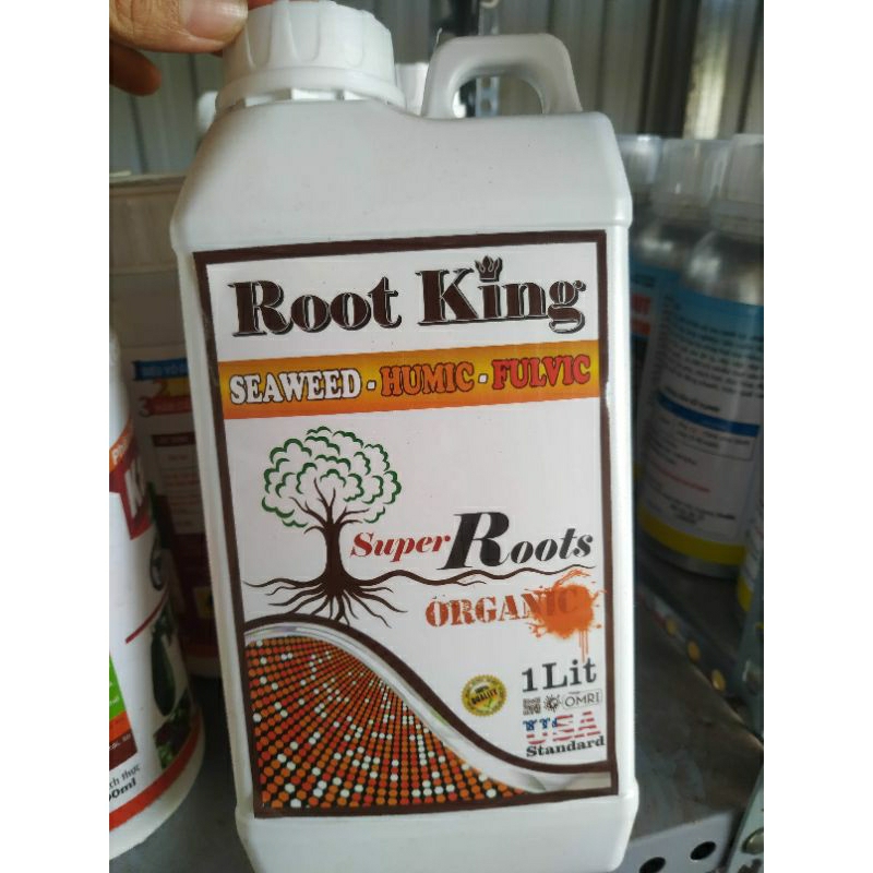 Root king-kích ra rễ, phát đọt. sản phẩm gồm axit humic, fulvic, rong biển, vitamin b1,b2...