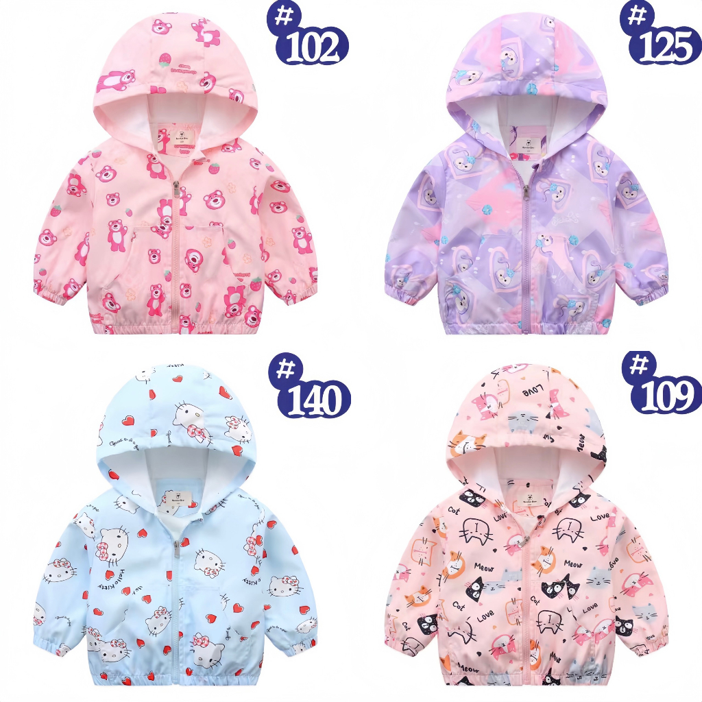 Áo khoác gió Bear bé trai - bé gái size 12-26kg
